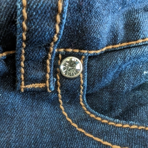 Seven luxe jeans from Lane Bryant, plus sz22, flare, crystal embellishments. - Picture 10 of 14